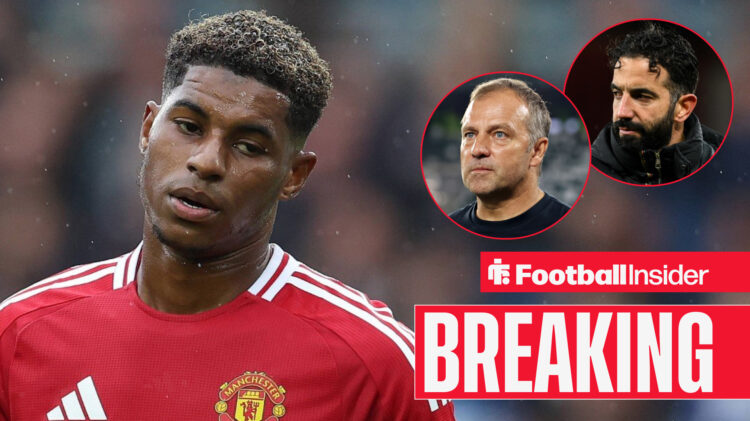 Marcus Rashford Hansi Flick Ruben Amorim, Man United Barcelona
