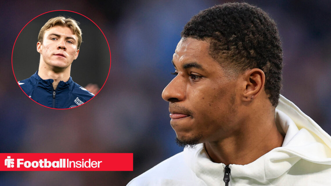 Barcelona's Marcus Rashford, Rasmus Hojlund