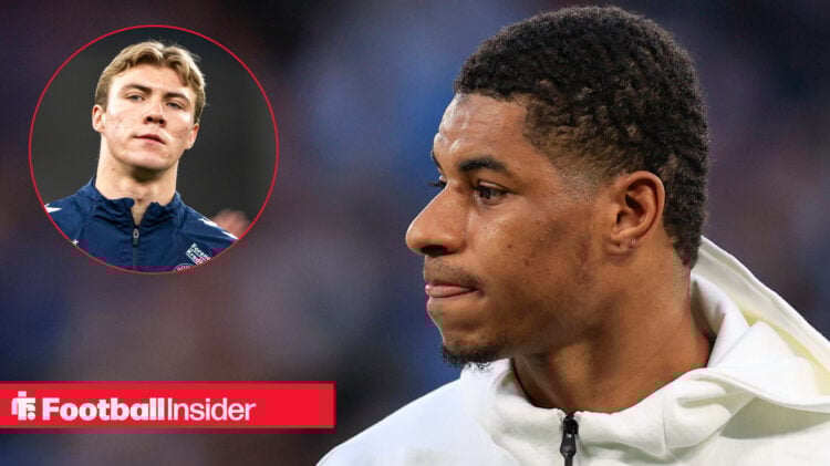 Barcelona's Marcus Rashford, Rasmus Hojlund