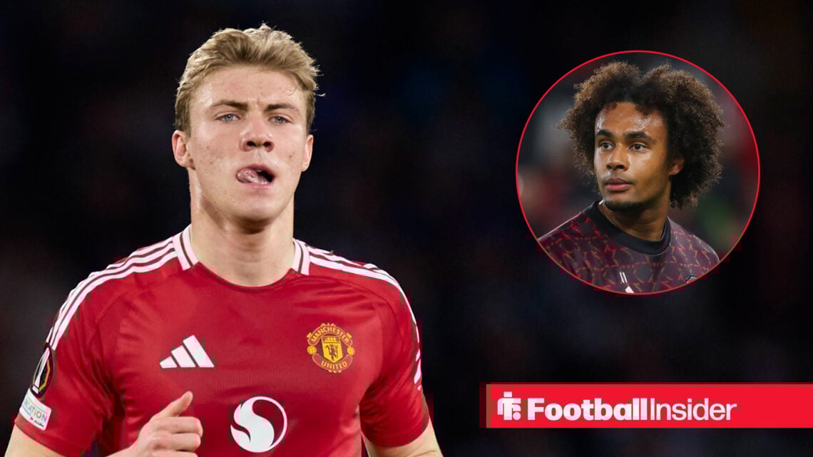 Man United strikers Rasmus Hojlund and Joshua Zirkzee