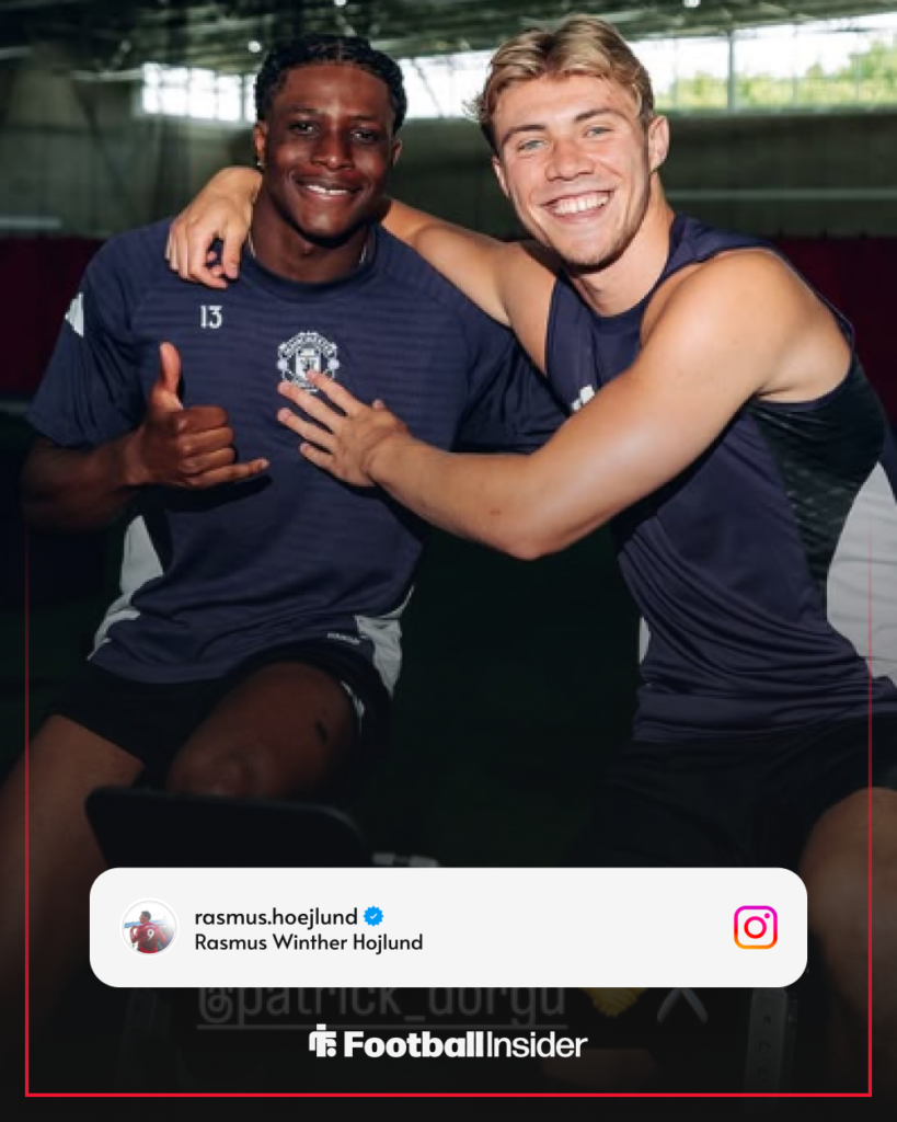 Rasmus Hojlund, Patrick Dorgu, Man United