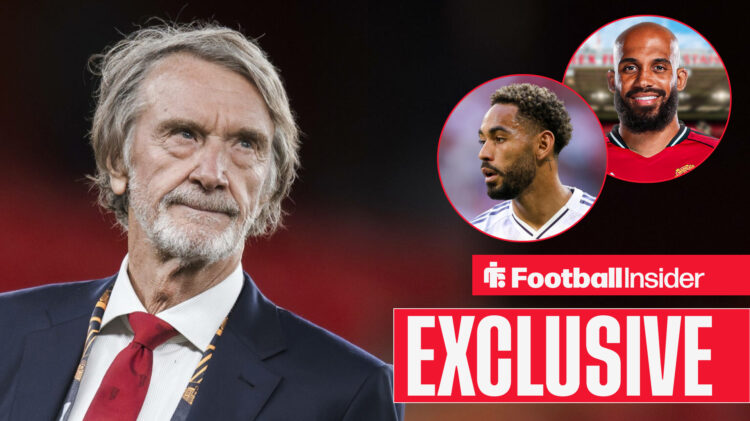 Jim Ratcliffe looks at Man United's new signings Matheus Cunha and Bryan Mbeumo