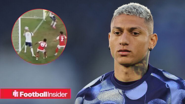 Richarlison playing in Tottenham v Arsenal