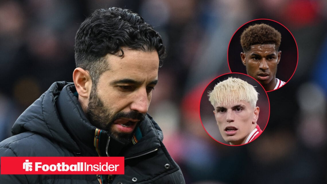 Ruben Amorim Marcus Rashford Alejandro Garnacho Manchester United
