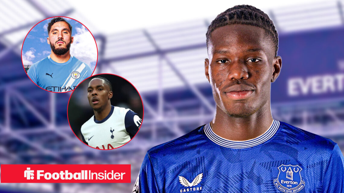 Thierno Barry, Rayan Cherki, Mathys Tel, Everton