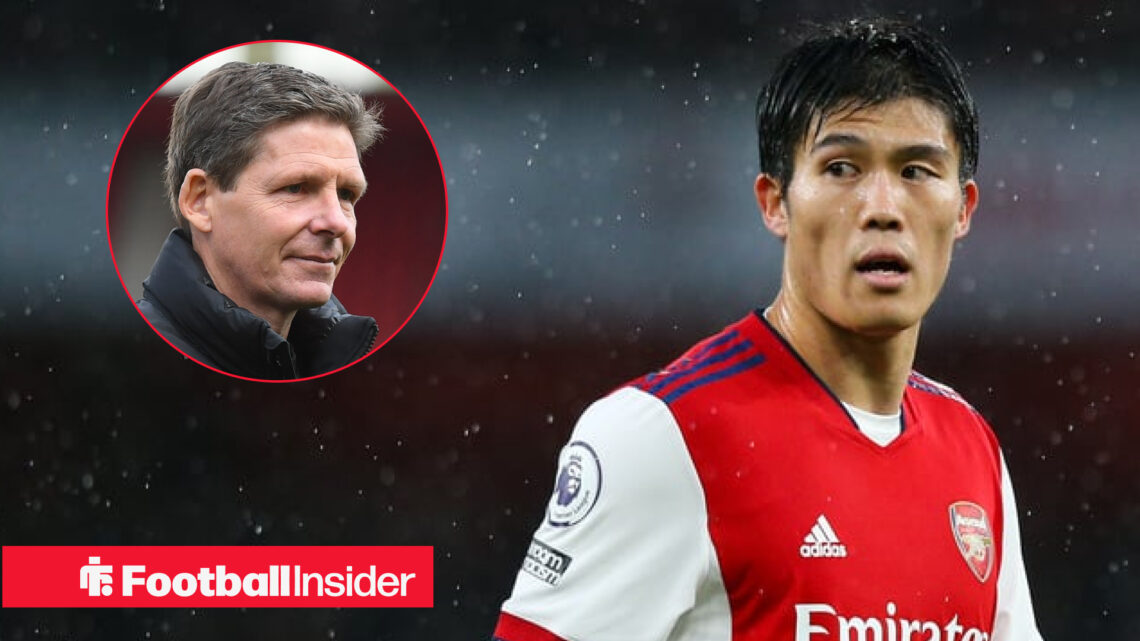 Oliver Glasner Takehiro Tomiyasu, Crystal Palace Arsenal