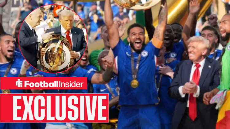 Donald Trump Gianni Infantino Reece James, Chelsea FIFA