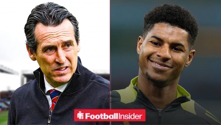 Unai Emery Marcus Rashford Aston Villa