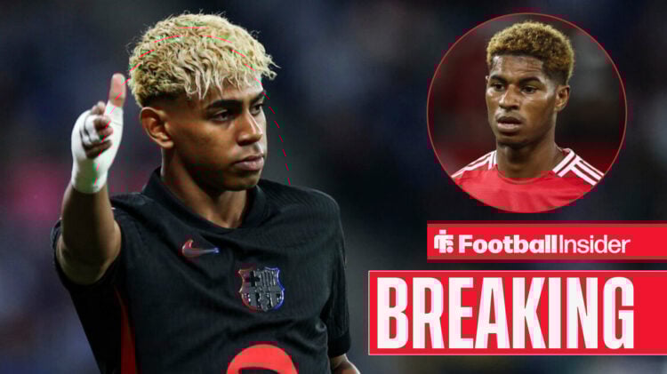 Lamine Yamal Marcus Rashford, Barcelona Man United