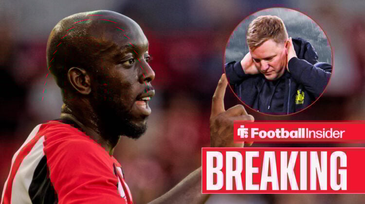 Yoane Wissa for Brentford and Newcastle boss Eddie Howe looking sad