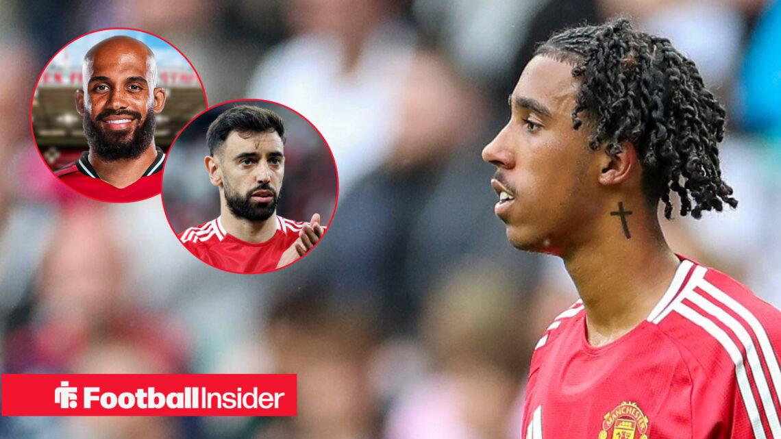 Leny Yoro Bryan Mbeumo Bruno Fernandes, Man United