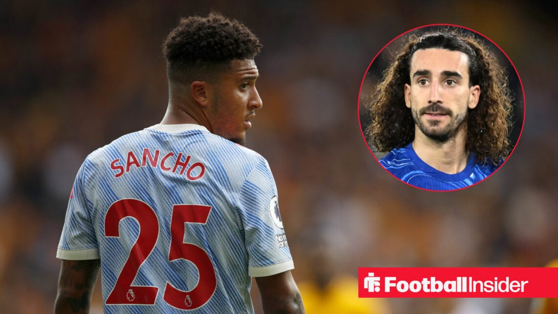 Jadon Sancho Marc Cucurella Chelsea