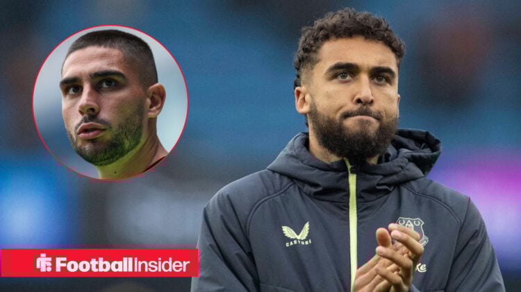 Neal Maupay Dominic Calvert-Lewin Everton