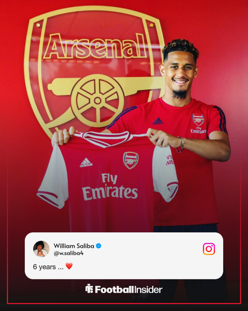 William Saliba Instagram