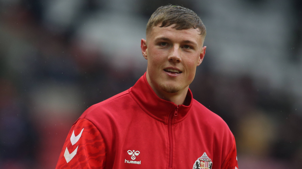 Dan Ballard wearing Sunderland training gear.