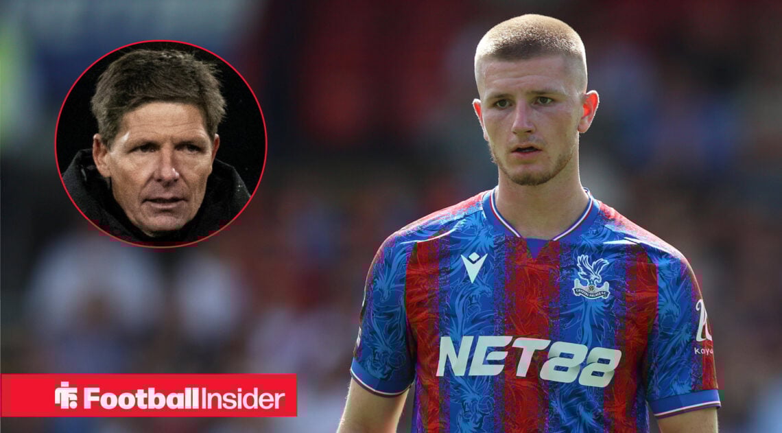 Crystal Palace midfielder Adam Wharton and manager Oliver Glasner