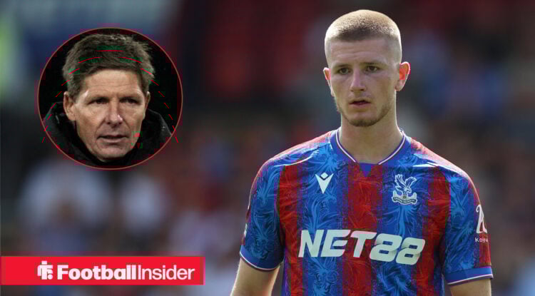 Crystal Palace midfielder Adam Wharton and manager Oliver Glasner