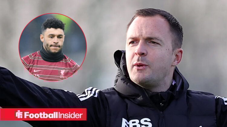 A headshot of Alex Oxlaide-Chamberlain next to Chris Davies