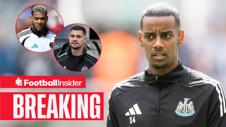 Newcastle United trio Alexander Isak, Bruno Guimaraes and Joelinton