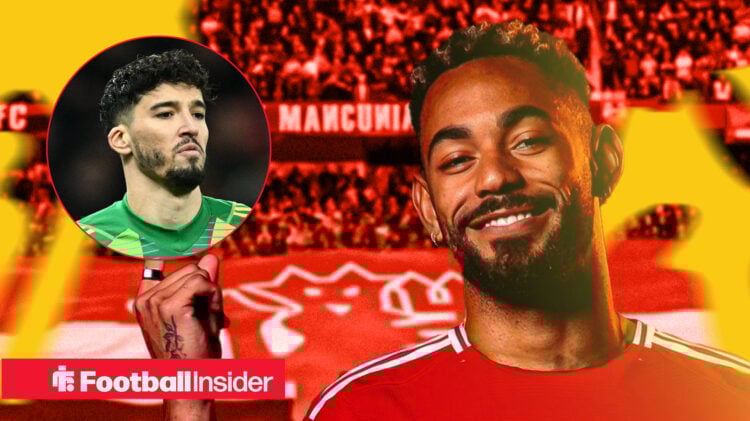 A headshot of Altay Bayindir next to an image of Matheus Cunha