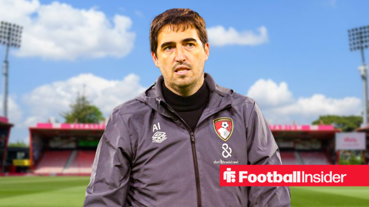Bournemouth boss Andoni Iraola at the Vitality Stadium