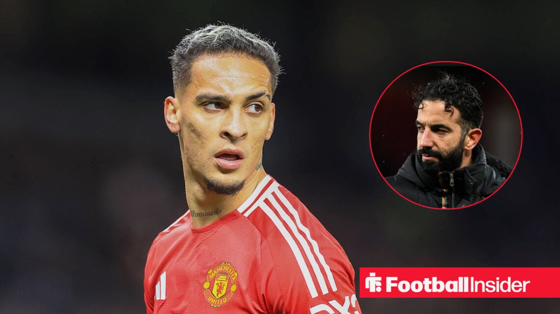 Antony and Ruben Amorim Man United