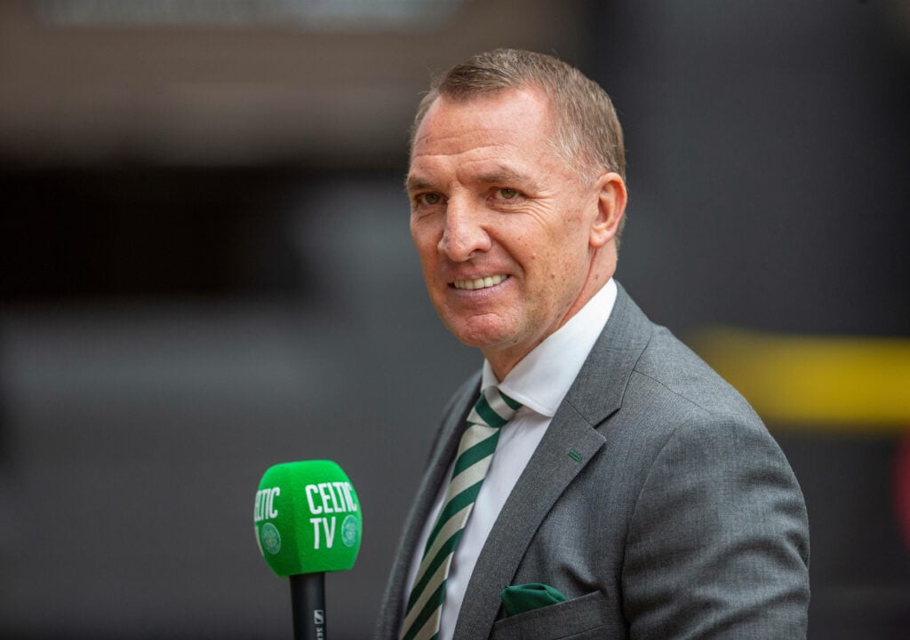 Brendan Rodgers speaking to Celtic TV