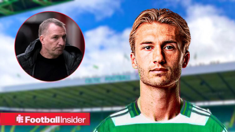 Celtic boss Brendan Rodgers looks at summer signing Benjamin Nygren
