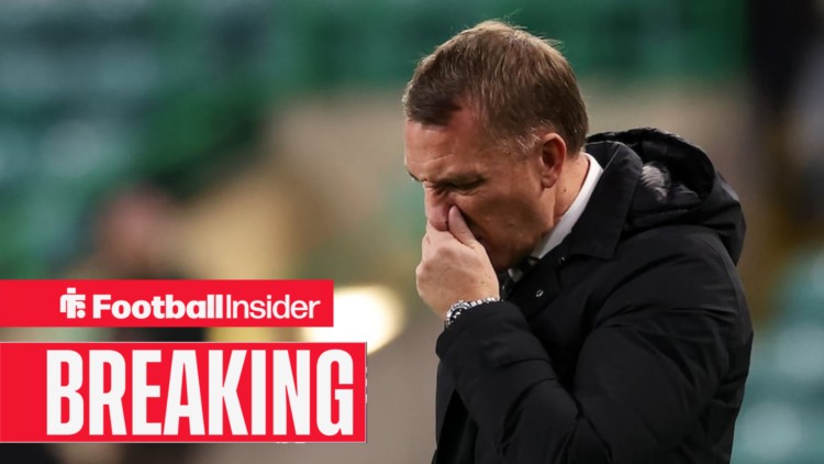 Celtic boss Brendan Rodgers looking frustrated at Parkhead