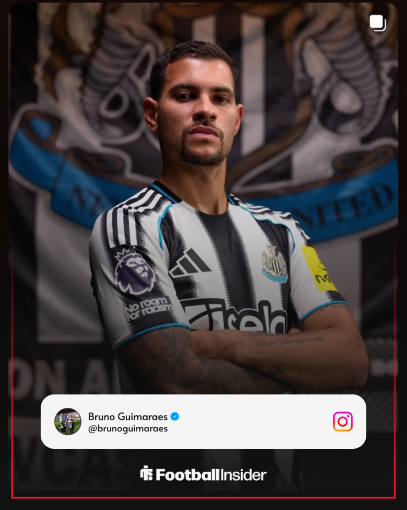 Bruno Guimaraes post on Instagram