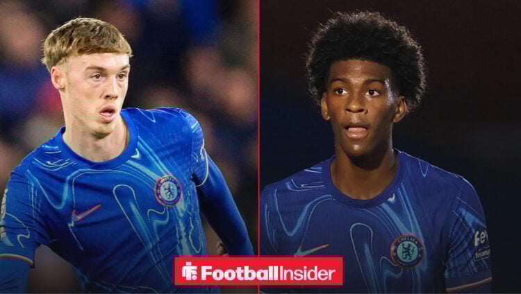 An image of Cole Palmer alongside an image of Chelsea tammate Josh Acheampong