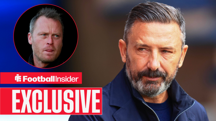 Hearts manager Derek McInnes, Cheltenham Town manager Michael Flynn