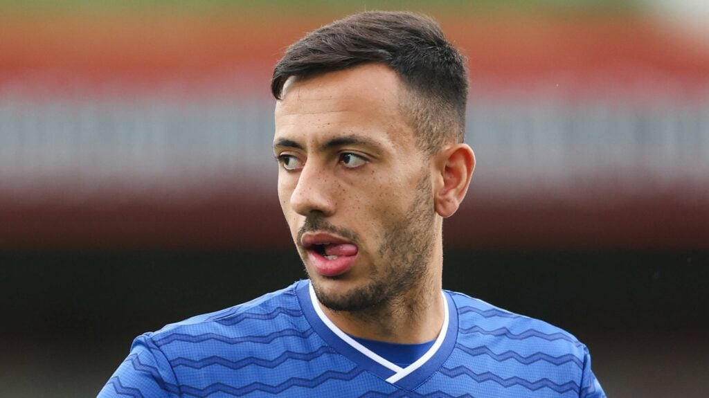 Dwight McNeil looks to the side in an Everton shirt