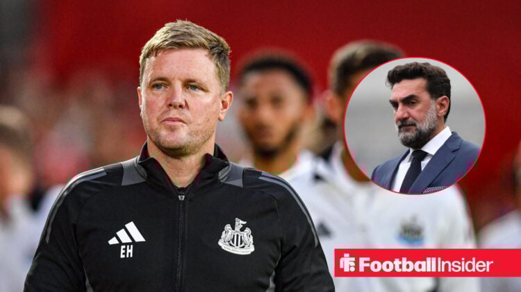 Eddie Howe and Yasir Al-Rumayyan Newcastle