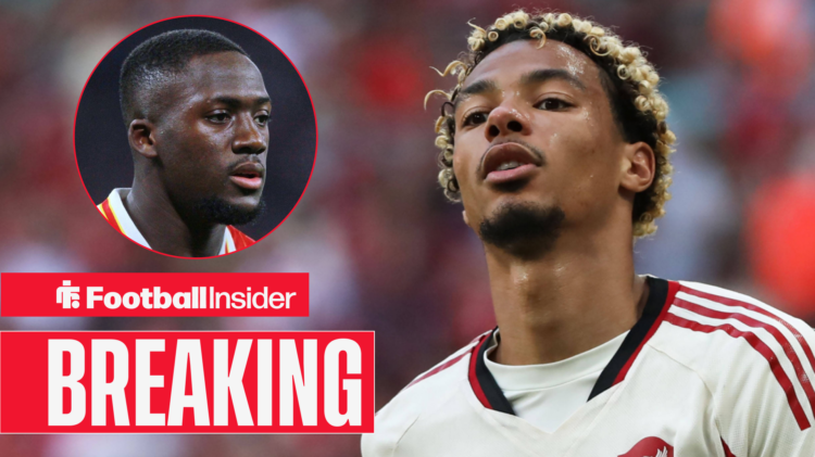 Exclusive news Ibrahima Konate looks at Liverpool teammate Hugo Ekitike