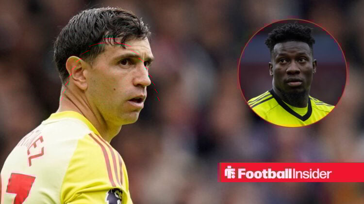 Emi Martinez and Andre Onana