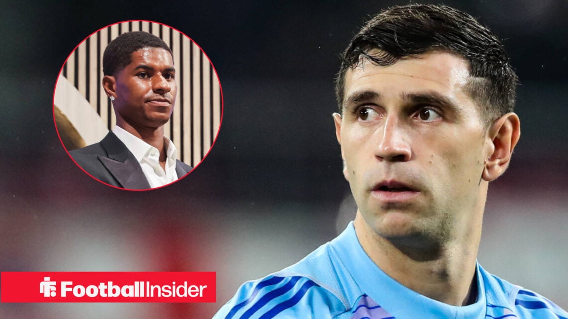 Emi Martinez Marcus Rashford Aston Villa