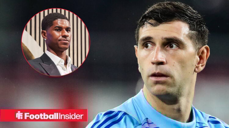 Emi Martinez Marcus Rashford Aston Villa