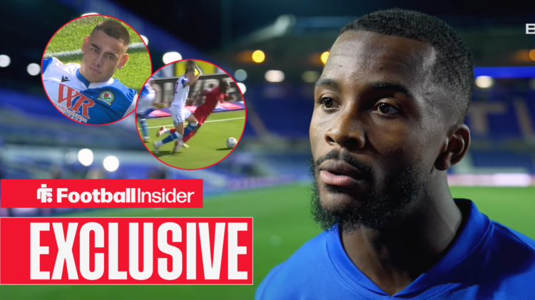Exclusive News, Ethan Laird in Birmingham City interview, penalty call in circular insets