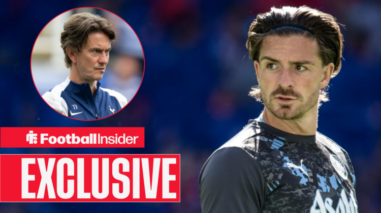 Exclusive news Man City winger Jack Grealish looks at Tottenham boss Thomas Frank