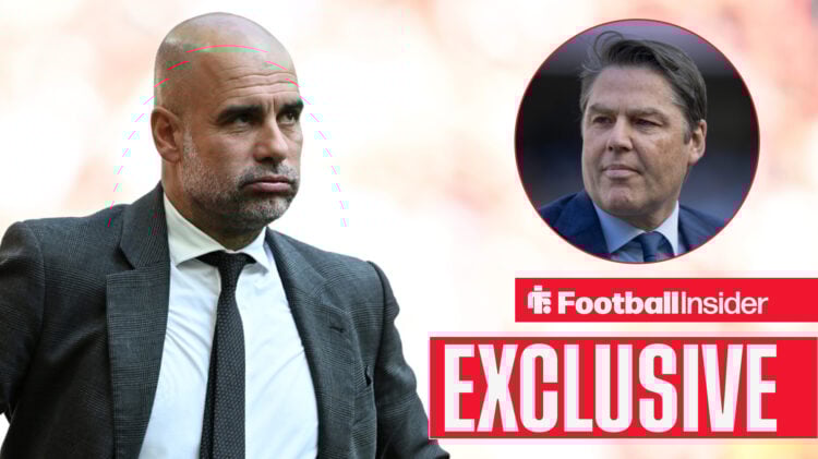 Exclusive news Man City manager Pep Guardiola looks at Richard Masters