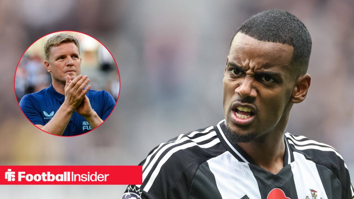 Eddie Howe, Alexander Isak of Newcastle