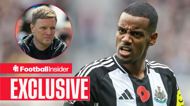 Exclusive news Newcastle manager Eddie Howe looks at Alexander Isak