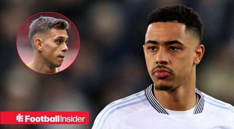 Aston Villa midfielder Jacob Ramsey, Arsenal forward Leandro Trossard.
