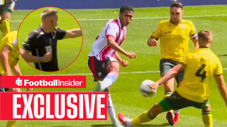 James Bell officiates Southampton v Wrexham