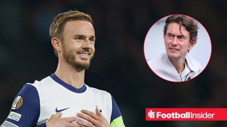 Tottenham star James Maddison and boss Thomas Frank