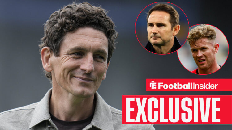 Brentford's Keith Andrews smiles with Coventry's Frank Lampard and Brentford's Nathan Collins in circular overlays