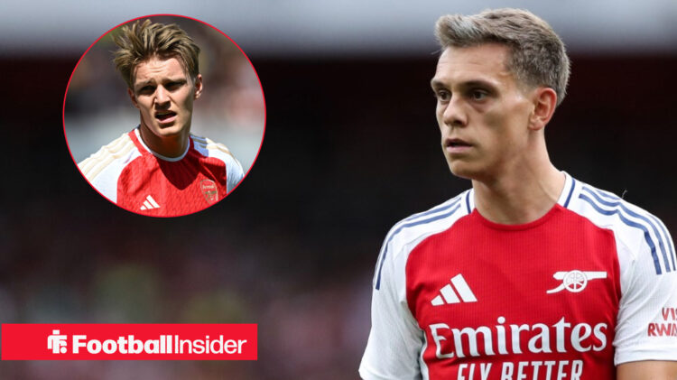 Leandro Trossard Martin Odegaard Arsenal