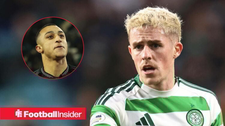 Celtic's Luke McCowan, Adam Idah