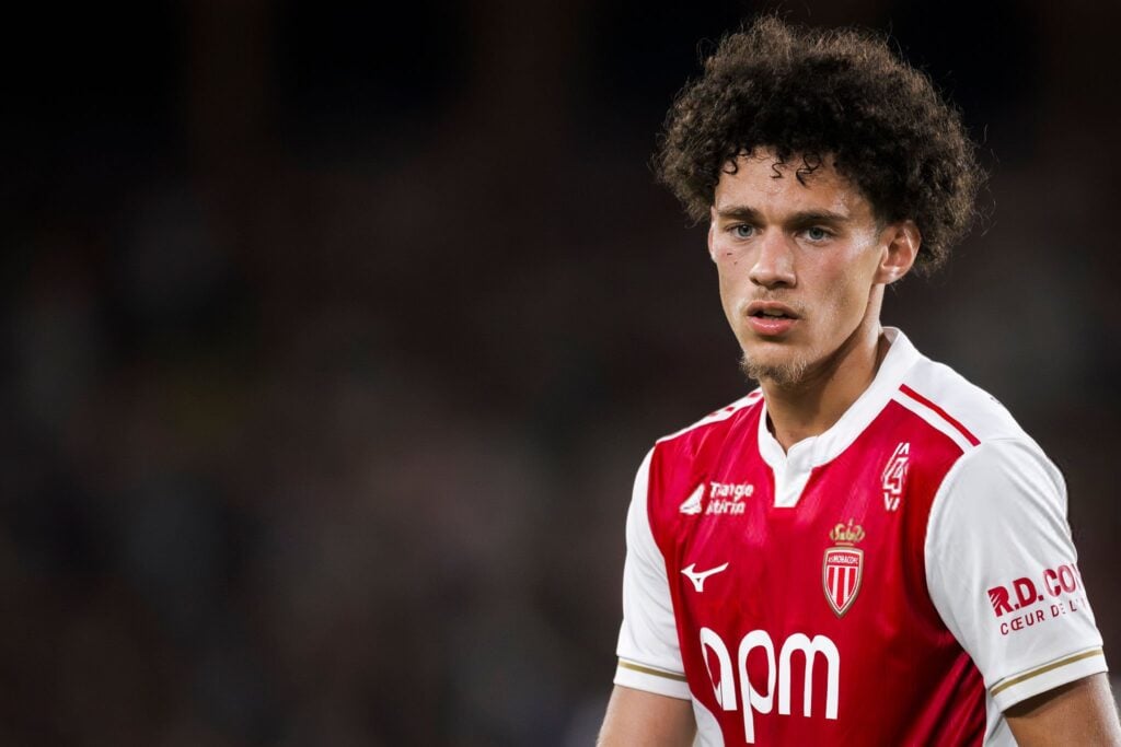 Maghnes Akliouche in action for Monaco